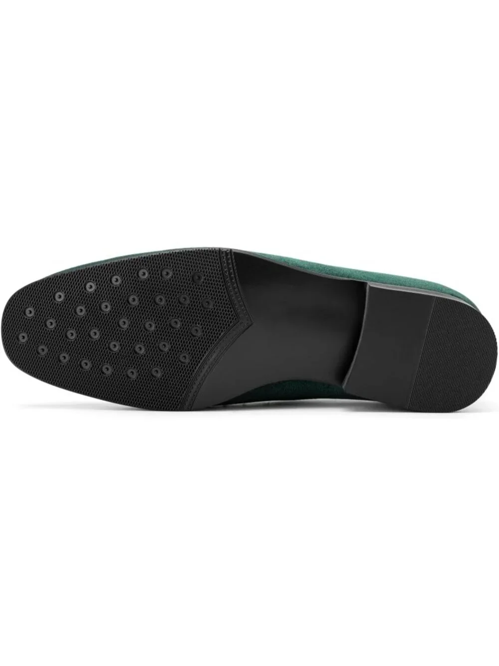 Men's Green Velvet Luxury Loafers Slip On Party Fashion Pull On Dress Shoes